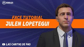 How to create Julen Lopetegui face FIFA 21  DT  MANAGER [upl. by Chico]