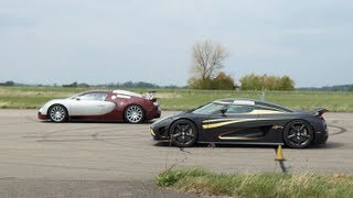 Bugatti Veyron 164 vs Koenigsegg Agera S Hundra x 5 races GTBOARDcom [upl. by Nasar622]