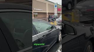 Car illegally parks in handicapp spot [upl. by Odlonyer579]