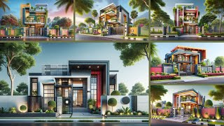 Stunning Modern Home Exterior Designs  Unique Ideas for a Stylish Facade [upl. by Legim]