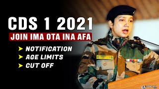 CDS 1 2021 Notification  Join IMA AFA INA OTA  UPSC CDS Exam [upl. by Drofyar128]