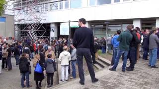 Evakuierungsübung an der Universität Stuttgart [upl. by Kcirdes]