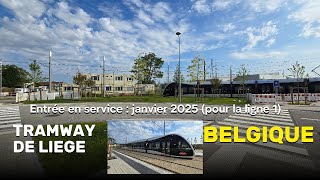 4K Tramway de Liège Janvier 2025 Belgique [upl. by Inej]