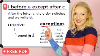 5 spelling rules and exceptions to improve your English [upl. by Jeggar]