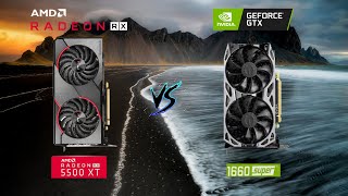 GTX 1660 Super vs RX 5500 XT 8GB test in 4 games  1080p [upl. by Nell]