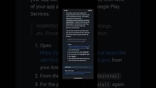 UninstallReinstall Google Play Services [upl. by Yrok]