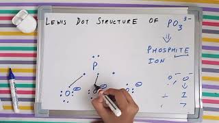 Lewis dot structure of PO3 3 ion  Structure of Phosphite ion  Lewis structure  Inorganic [upl. by Ahsiekel359]