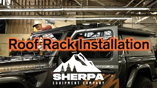 Roof Rack for Jeep Gladiators with GFC Camper sherpaec [upl. by Wadleigh]