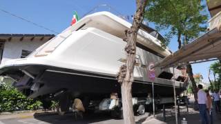 The first Ferretti Yachts 920 is launched [upl. by Akinohs704]