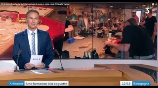 JT de France 3 sur l’atelier de lutherie partagé de music en scène à Jugy Christophe Tupinier [upl. by Olpe]