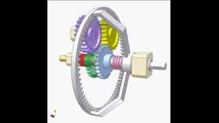 Mechanism for converting twoway to oneway rotation 6b [upl. by Ordway634]