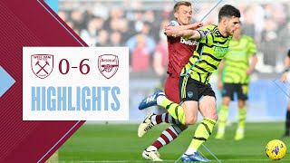 West Ham 06 Arsenal  Premier League Highlights [upl. by Ellak]