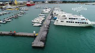 Arbatax marina Sardinia Italy 201803 aerial video [upl. by Heddy]