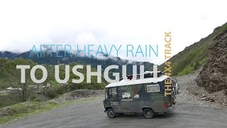 Driving the 4x4 road to Ushguli in a MB 508 [upl. by Alekim]