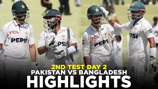 Full Highlights  Pakistan vs Bangladesh  2nd Test Day 2 2024  PCB  M8A1K [upl. by Enomahs167]