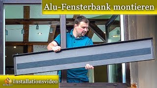 AluFensterbank montieren  Fensterbank Blech einbauen  so gehts [upl. by Toulon]