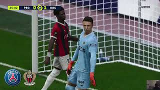 PSG vs Nice Résumé et Buts  Coupe de France 2324  PES 21 [upl. by Acacia]