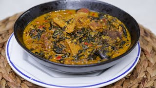 HOW TO MAKE RICH AND AUTHENTIC BITTERLEAF SOUP OFE ONUGBU NDI ANAMBRAIFYS KITCHEN [upl. by Annayar]