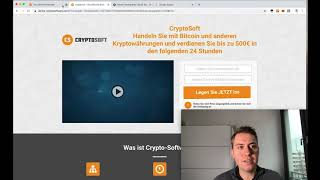 Ist Cryptosoft Betrug Erfahrungen und Test ❌ [upl. by Comethuauc]