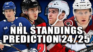 NHL Full 20242025 Standings Prediction amp Preview with YOUR Feedback [upl. by Thorner]