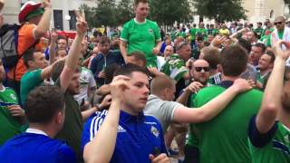 5 german bombers in the air North Ireland fans [upl. by Naillig]