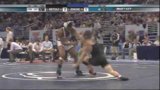 Brent Metcalf vs Bubba Jenkins  2009 Big Ten Wrestling [upl. by Lucienne]