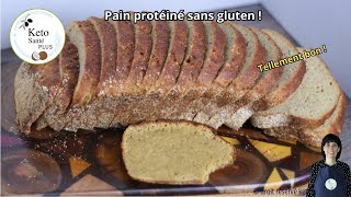 PAIN Cétogène KETO Protéiné SANS GLUTEN  FACILE et vraiment DÉLICIEUX [upl. by Kawai]