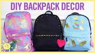 STYLE amp BEAUTY  DIY Backpack Decor [upl. by Sadie607]