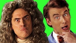 Sir Isaac Newton vs Bill Nye ERB Behind The Scenes [upl. by Gisella466]