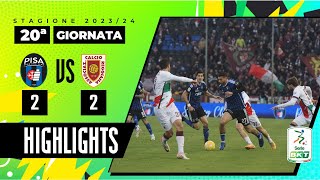 Pisa vs Reggiana 22  Gol e spettacolo all’Arena  HIGHLIGHTS SERIE BKT 2023  2024 [upl. by Ecneret58]