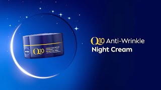 NIVEA Q10 AntiWrinkle Replenishing Night Cream  2x Q10 [upl. by Annovahs]