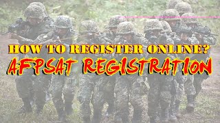 How to register AFPSAT EXAMINATION  Tutorial [upl. by Plunkett]