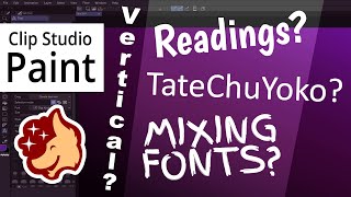 Japanese Text and More in Clip Studio Paint  Advanced CSP Text Tool [upl. by Tabber]