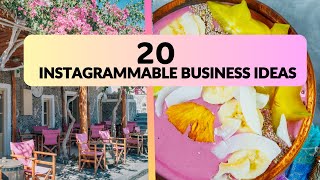 20 Instagrammable business ideas Profitable ideas to start [upl. by Nomelif]