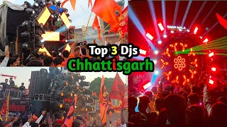 Top 3 Djs Of Chhattisgarh 👑 Dj Power Zone  Swarmala Dj  Maa shitla Dj  Dj Video  Dj Vlogs [upl. by Ehsiom]