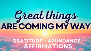 Positive Morning Affirmations for Gratitude and Abundance [upl. by Fowkes581]