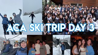 Day 3 of ACA Ski Trip  UCLA Winter Break 2023  snowboarding  farewell party [upl. by Layap]