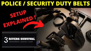 Police  Security Duty Belt Setup Tips and Explanations [upl. by Aicilef581]