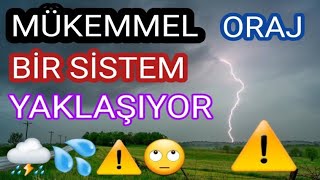 PAZARTESİ GÜNÜ OLDUKÇA KUVVETLİ BİR SİSTEM BEKLENİYOR ⛈️⛈️☔ [upl. by Burger]