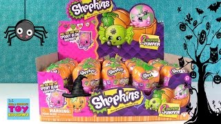 Shopkins Halloween Custom Paint Pumpkin 2 Pack Full Set  Unboxing  PSToyReviews [upl. by Tepper]