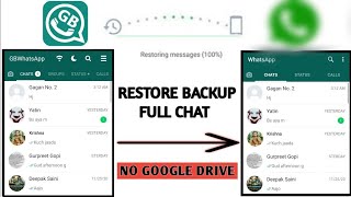 Backup gbwhatsapp To Normal whatsapp  Restore Chat History gbwhatsapp [upl. by Sender964]