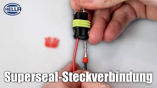 HELLA  Crimpen einer Superseal Steckverbindung [upl. by Corso794]