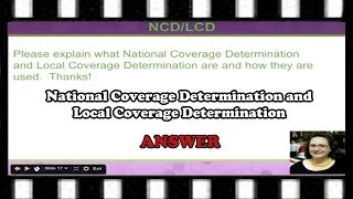 National Coverage Determination NCD and Local Coverage Determination [upl. by Daggett]