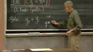 Lec 12  MIT 1803 Differential Equations Spring 2006 [upl. by Faux]