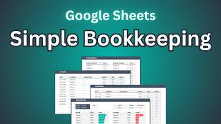 How to Make a Simple Bookkeeping Template in Google Sheets [upl. by Camden]