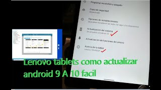 Lenovo tablets como actualizar android 9 A 10 facil [upl. by Eelrahc]