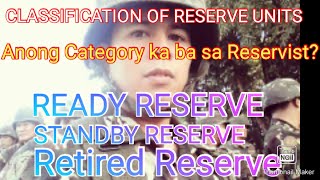 Categorization of Reservist  Classification of Reserve Units  Ready Reserve  Reserve Officer Vlog [upl. by Dnaltiac258]