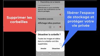 Samsung  Supprimer les corbeilles et gagner de lespace de stockage et protéger vos données [upl. by Taggart599]