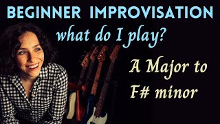 Beginner Improvisation For Bass Players Learn How To Improvise A Bass Line In The Key of A A  F [upl. by Siram]