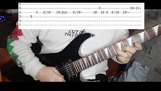 TOSS A COIN TO YOUR WITCHER Main guitar licks with TAB [upl. by Eyks368]